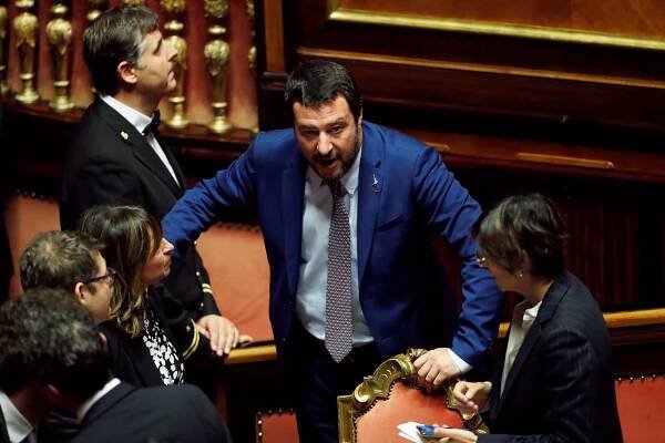Italský vicepremiéra ministr vnitra Matteo Salvini v... | iROZHLAS - spolehlivé zprávy