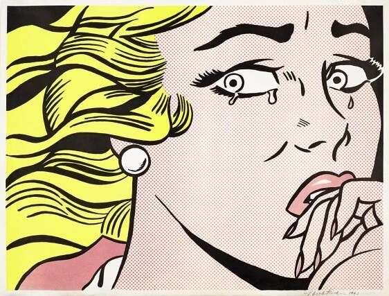 Printmaking Techniques: Roy Lichtenstein - Crying Girl. 