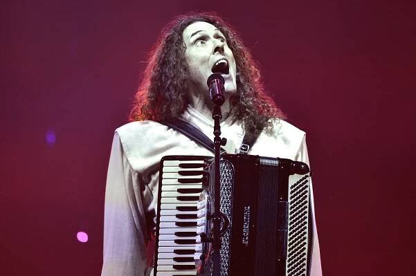 Recording artist "Weird Al" Yankovic performs in support of "The Mandatory World Tour" at Planet Hollywood Resort and Casino on May 12, 2015 in Las Vegas, Nevada. *** Local Caption *** Al Yankovic