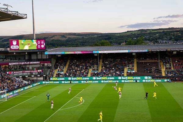 Burnley FC double height LED digital perimeter LED
