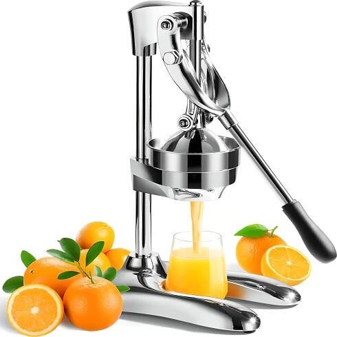 Ruční odšťavňovač citrusů pomeranče Lis na citron pomeranče Kovový lis na ovoce