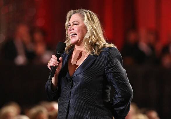 Kathleen Turner onstage during the AFI Lifetime Achievement Award: A Tribute to Michael Douglas held at Sony Pictures Studios in Culver City, California, on June 11, 2009  | Source: Getty Images
