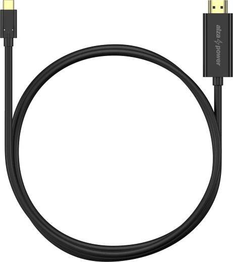 AlzaPower Core USB-C na HDMI 4K 1m černý