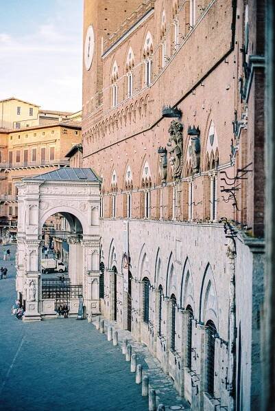 Siena city center in Siena Italy