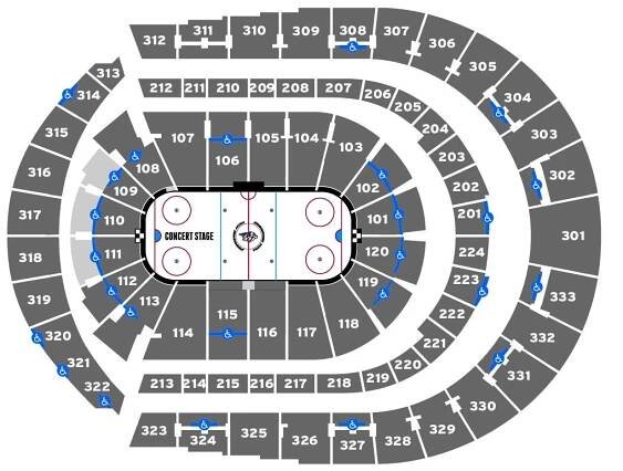 Seating Charts | Bridgestone Arena
