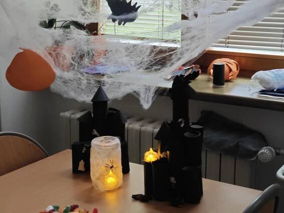 Halloweenská párty v družině Čtyřlístek - Církevní základní škola ve Veselí nad Moravou