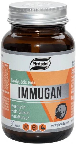 Immugan + Kuersetin + Beta Glukan + Kara Mürver - 30 Kapsül