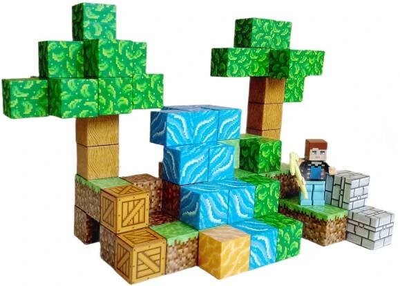 Toybit Minecraft MSTB2100 Stromy a vodopád s postavičkou 101 ks