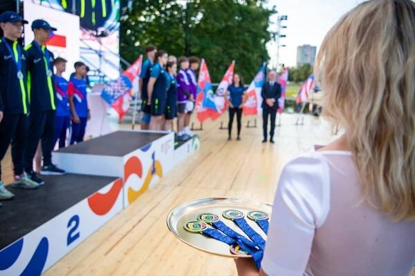 FOTO: Olympiáda dětí a mládeže 2024. Medailový ceremoniál | www.kraj-jihocesky.cz