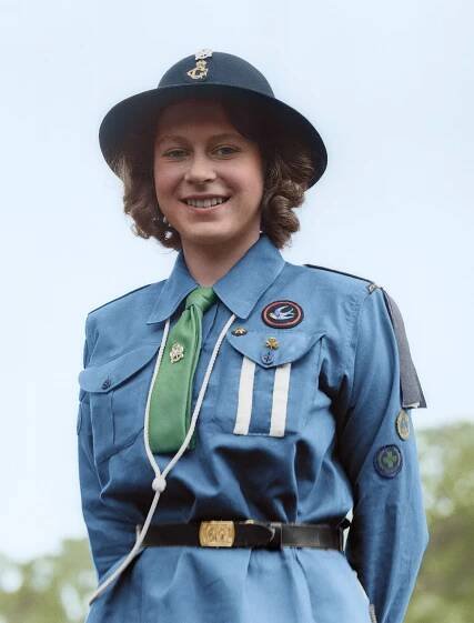 Colorized Photo of Queen Elizabeth II