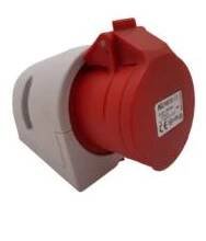 Zásuvka průmyslová 32A 5P 380V - 400V nástěnná venkovní IP44 TP electric 3107-307-1600