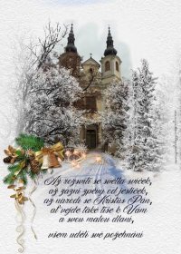 Grafika: Křesťanské přání k Vánocům