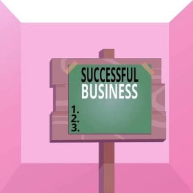 Conceptual hand writing showing Successful Business. Business photo text Achievement of goals within a specified period of time Wood plank wood stick pole paper note attached adhesive tape. — Stock Image