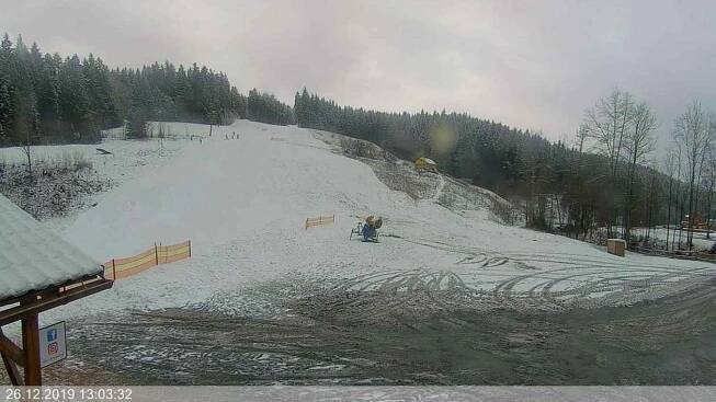 Sjezdovka Razula na webkameře z 26. 12. 2019 v 13:03