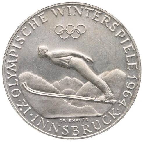50 Šilink 1964 - Zimní olympijské hry v Innsbrucku - Evropa numismatika