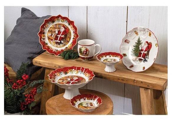 Porcelánový servírovací talíř s vánočním motivem Villeroy & Boch, ø 14,5 cm