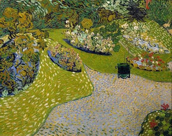 Obrazová reprodukce Green Garden at Auvers (Vintage Landscape) - Vincent van Gogh