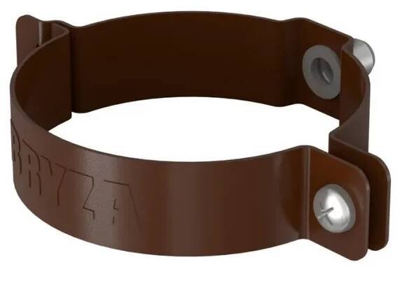 Objímka okapového svodu  64-152 ocel 90 mm Bryza hnědá RAL 8017