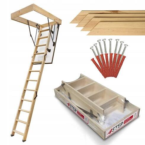 Půdní schody 4STEP GREENLINE 110x70 35 mm 1,05 W/m2K Šrouby Lišty SET