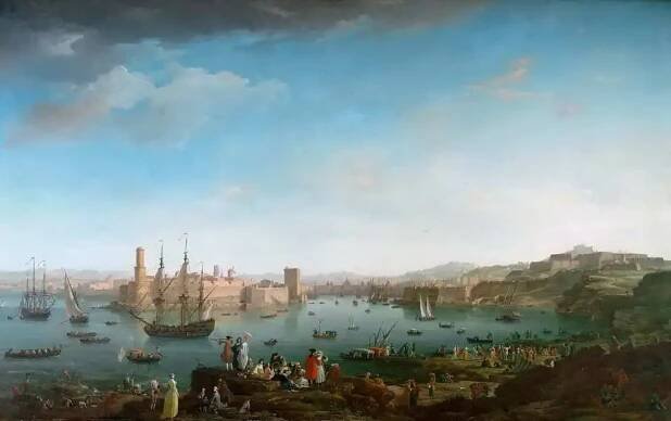 Vernet, Claude Joseph: Vstup do přístavu v Marseille