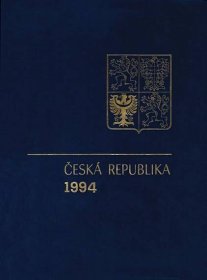 Česká republika, 1994, RA 2 ročníková kniha České pošty s černotiskem  - Známky Československo + ČR