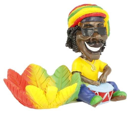 Cigaretový popelník Rasta Man Jamaica, 11cm - Kuřácký ráj