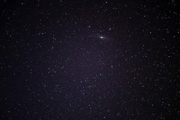 bezplatná Podmanivá Noční Obloha S Galaxií Andromeda Základová fotografie