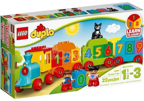 LEGO DUPLO Kostičky 10847 Vláček s čísly