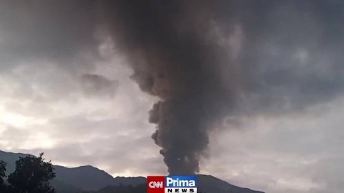 Výbuch sopky na Sumatře
