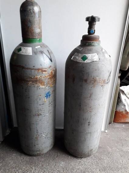 Prodám 3 ks tlakových lahví CO2 (Oxid uhličitý).