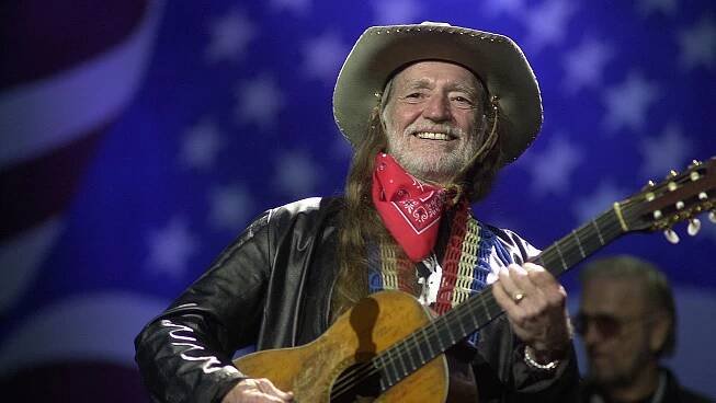Willie Nelson at Farm Aid at the Verizon Wireless Center in Noblesville Indiana on 9/29/01 (Photo by Paul Natkin/WireImage)