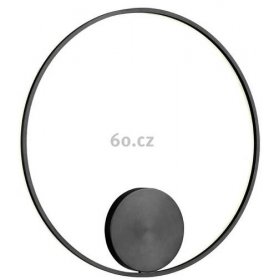 Redo Orbit indirect, nástěnné/stropní kruhové svítidlo, 55W LED 3000K, černá, prům. 80cm