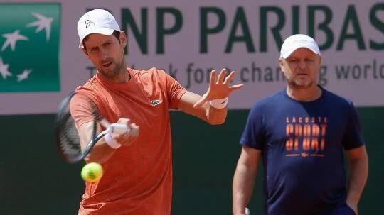 Novak Djokovič a  Marián Vajda