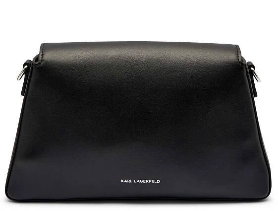 Kůžoná crossbody kabelka IKON/K Karl Lagerfeld | černá A2W30198