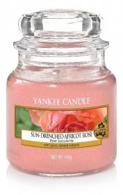 Aromatická svíčka, Yankee Candle Sun-Drenched Apricot Rose, hoření až 30 hod