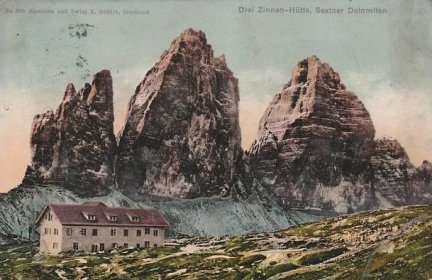 DREI ZINNEN-Hütte-Dolomiten - Pohlednice