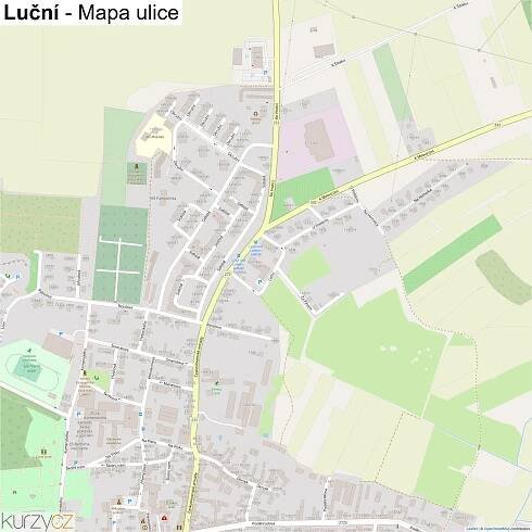 Luční - mapy | Kurzy.cz