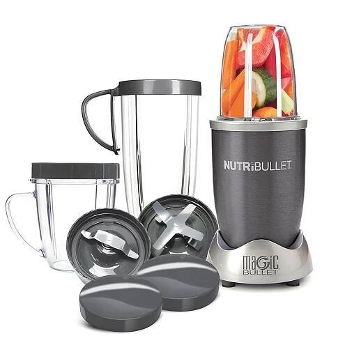 NutriBullet 12-Piece High-Speed Blender/Mixer System, Gray