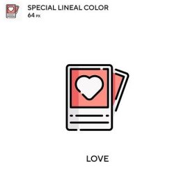 Love Special lineal color icon.Love ikony pro váš obchodní projekt — Ilustrace