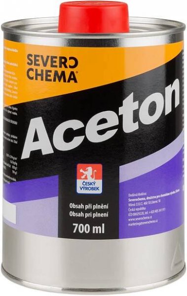 Aceton 700ml Severochema 85 Kč