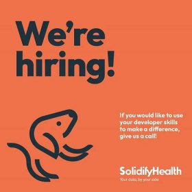 Solidify Health. Orange social media ad by design studio Superfried. Manchester.