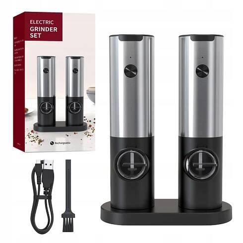 ELEKTRICKÝ DRTIČ NA PEPŘ A SŮL PRO A LED USB 25W za 609.00CZK - Allegro