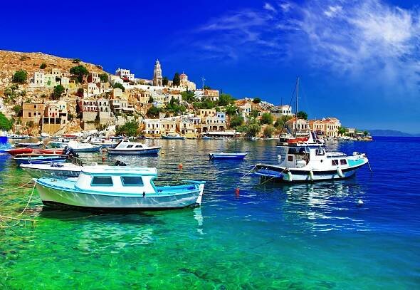 Obrazové Řecko série symi island, dodecanes — Stock obrázek