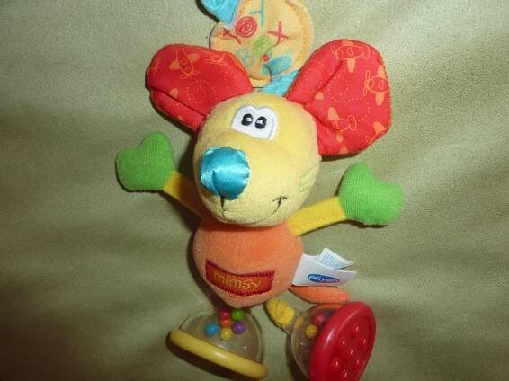 Playgro - závěsná myška mimsy s klipem