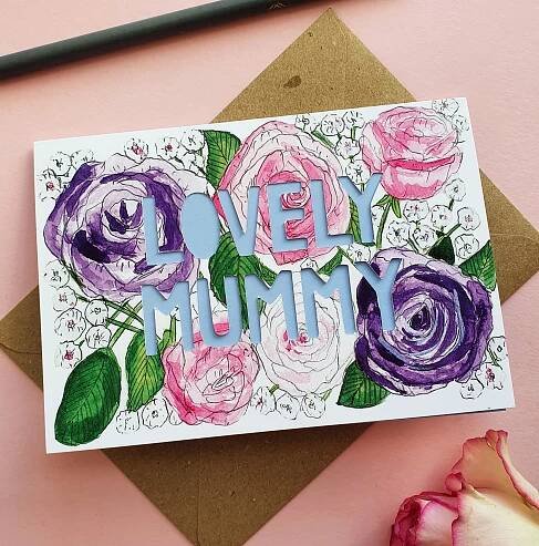 Lovely Mummy Paper cut Card