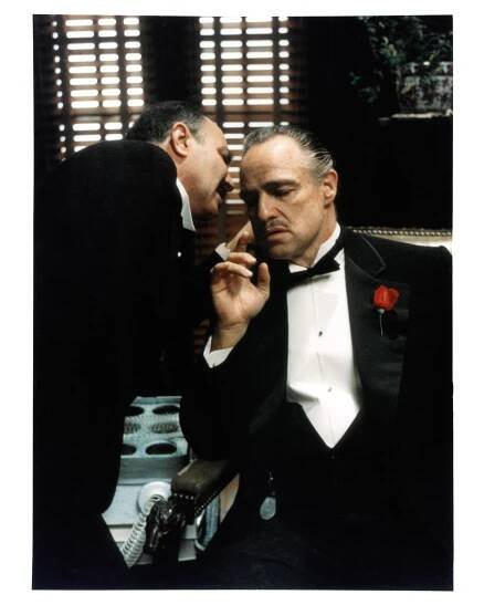 Marlon Brando as The Godfather
