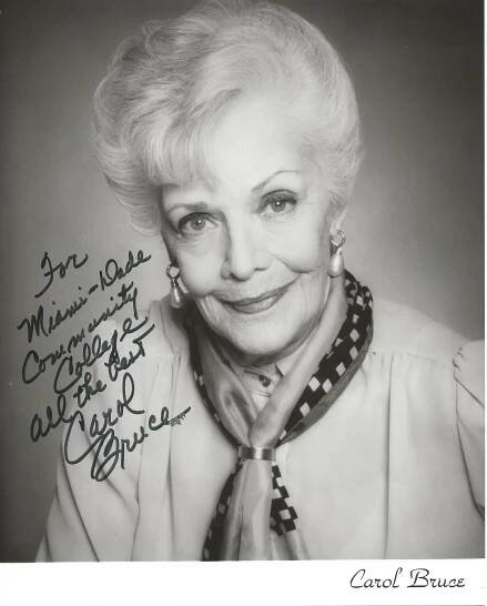 Carol Bruce signed photo