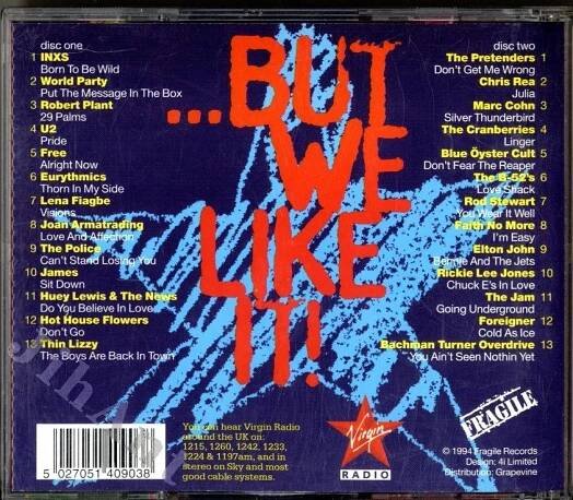 2CD - It´S Only Rock N´Roll (Fragille, 1994) - Jihočeské antikvariáty