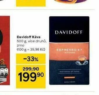 Tesco Davidoff káva nabídka