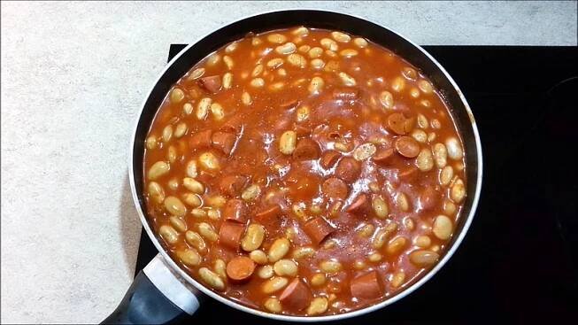 Fazole s párkem recept